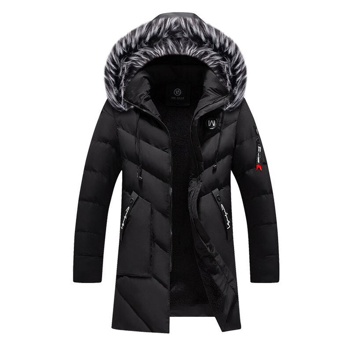 Drune | Warme Herren Winterjacke mit Kunstfellkragen