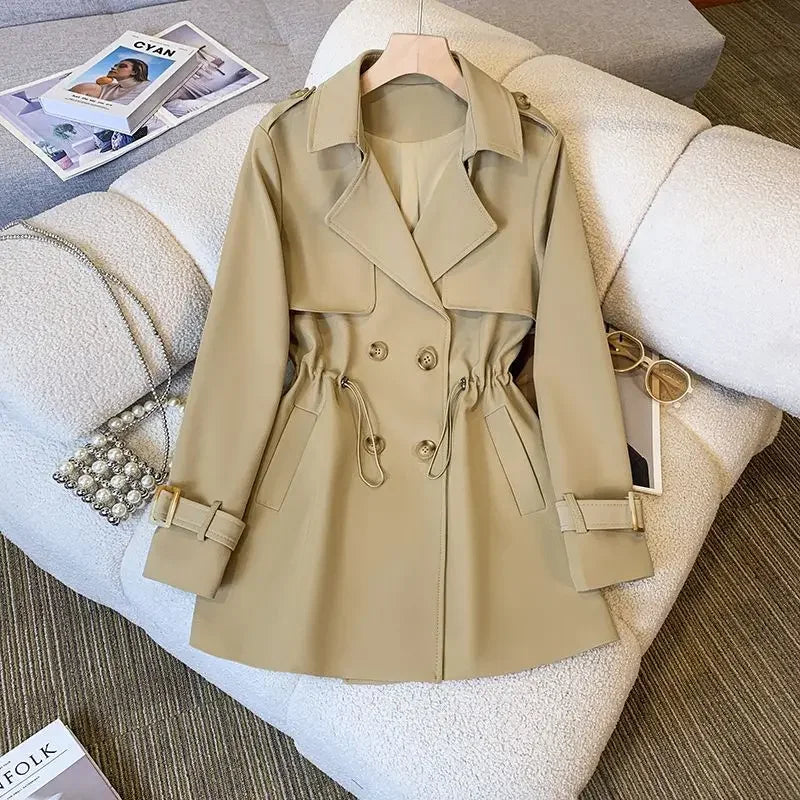 Drune | Eleganter, Mittellanger Trenchcoat Für Damen