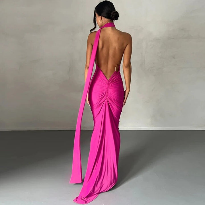 Drune | Elegante Bodycon-Kleid mit Einem Schulter Rückehoch