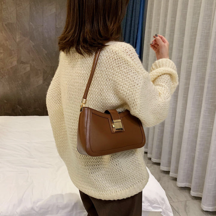 Drune | Stilvolle Schultertasche für Damen - Designer-Handtasche mit Reißverschluss