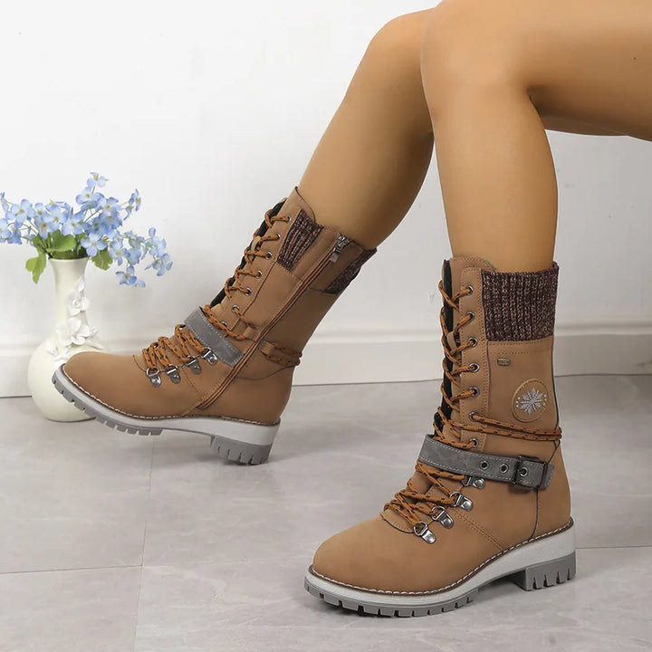 Drune | Modische Schnürstiefel mit Plateau und dicker Sohle
