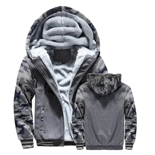 Drune | fleecejacke mit kapuze und reißverschluss