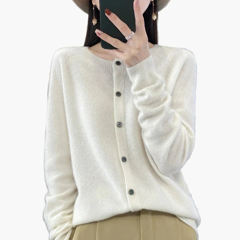Drune | Klassische Strickjacke Cardigan - Eleganter Alltags-Style für Büro & Freizeit