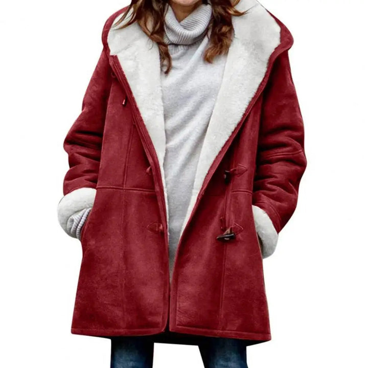 Drune | Stilvoller grauer Fleece-Hoodie-Mantel
