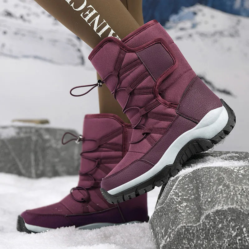 Drune | Stiefel wasserabweisend isolierte Fütterung Wadenhoch robuste Sohle