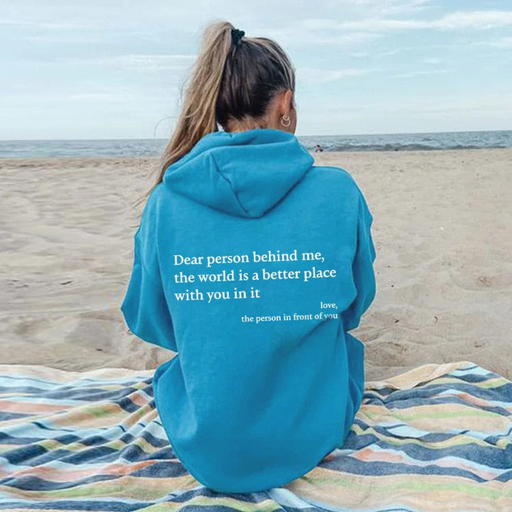 Angel - Liebe Person hinter mir Unisex Hoodie