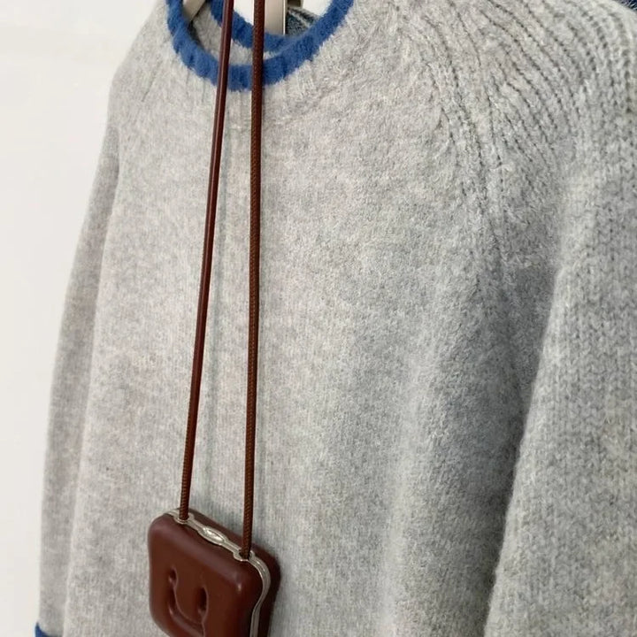 Drune | Strickpullover im lässigen Stil für Herbst - Bequemer Freizeit-Sweater mit Rundhalsausschnitt