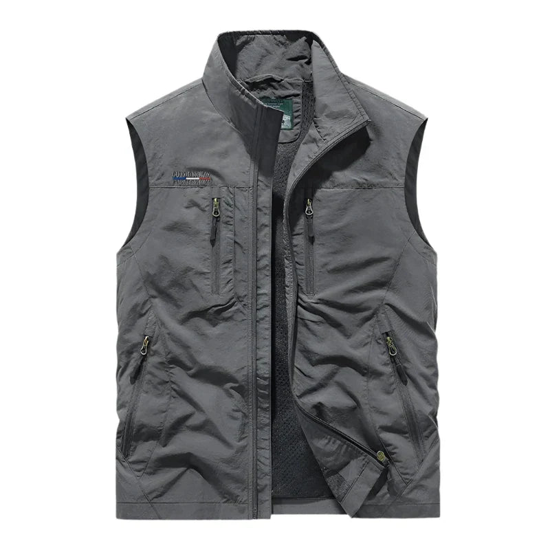 Drune | Mehrfachtaschen Nylon Bodywarmer Für Herren