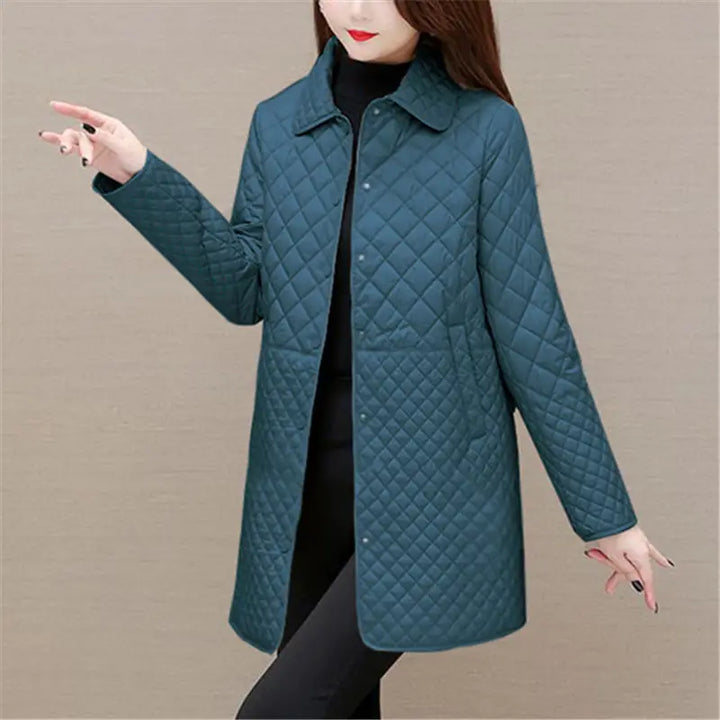 Drune | Damen Steppjacke Mit Karomuster