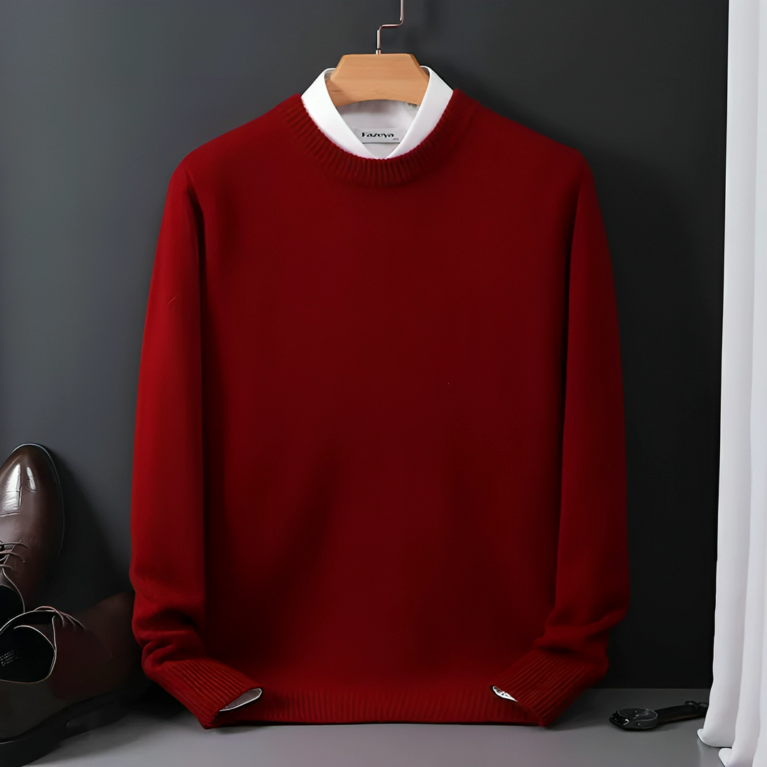 Drune | Strickpullover Wollmischung Klassisch, Warm