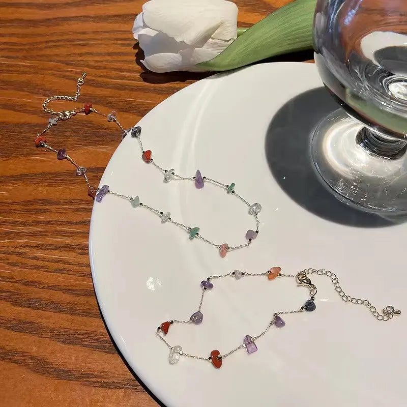 Drune | Elegante Natur Edelstein Kette