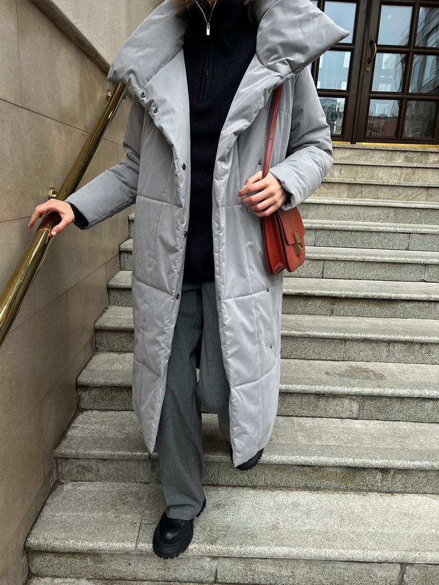 Drune | Eleganter Wintermantel mit breitem Kragen