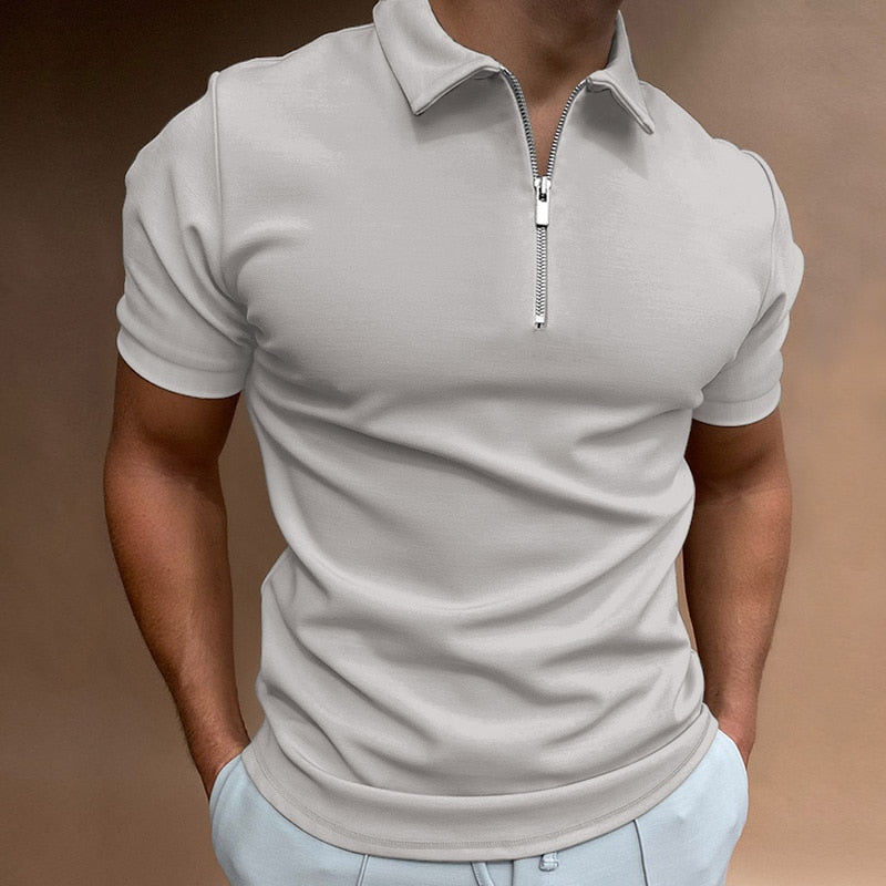 Drune | Zip-Up Polo-Shirt