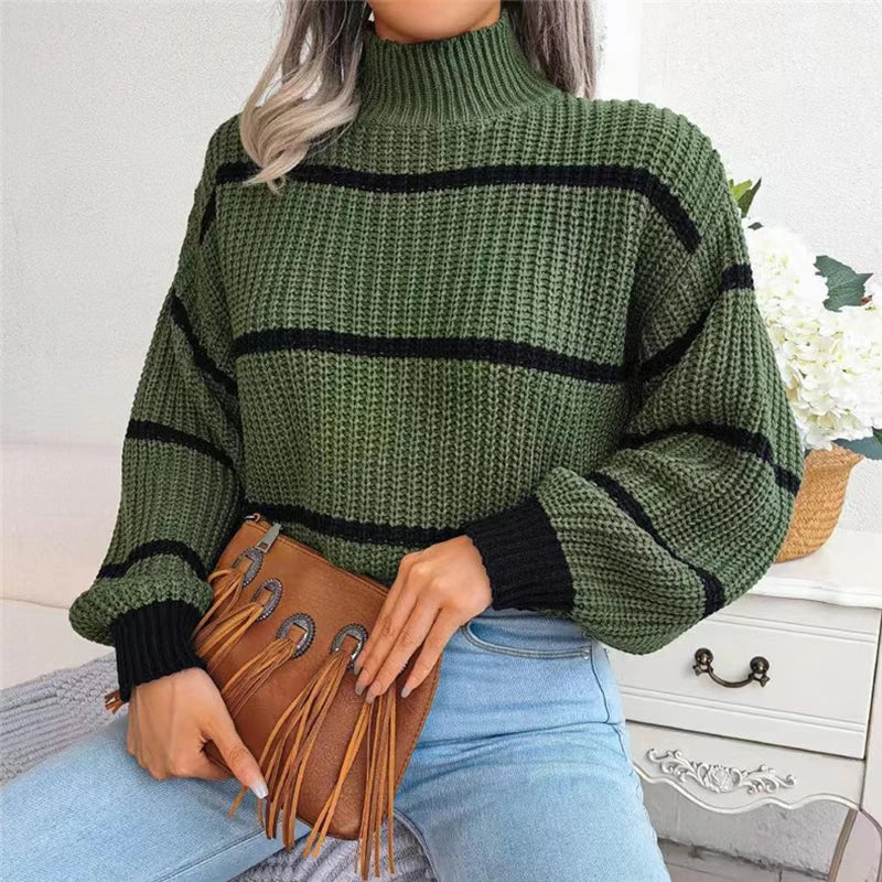 Drune | Moderner Couture Rollkragenpullover mit Feinstrick