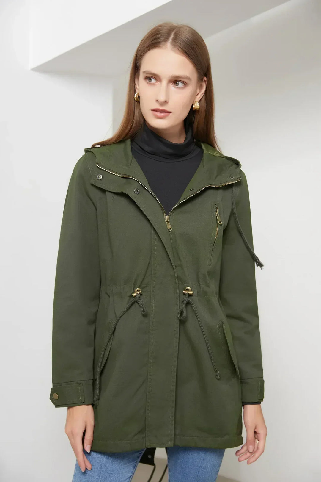 Drune | Stilvolle Damenjacke mit Kapuze