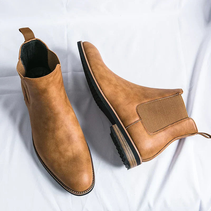 Drune | Leder Chelsea Stiefel