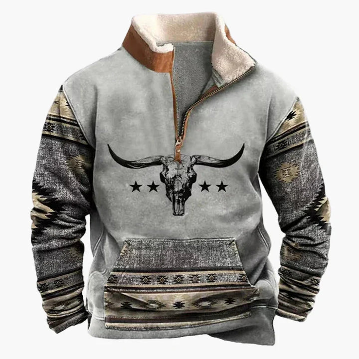Drune | Wild West Vintage Pullover - Stilvoller Freizeit-Sweater mit Western-Charme