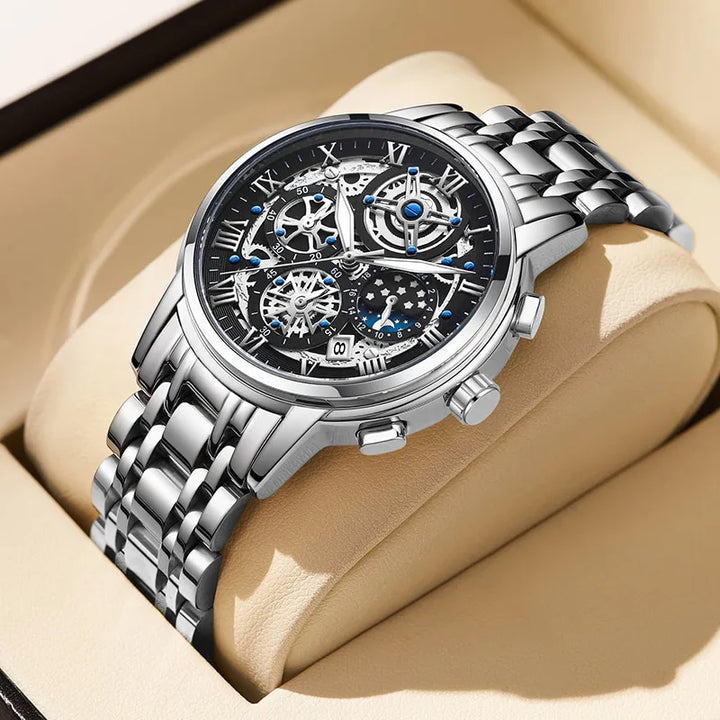 Drune | Stilvolles Geschäftliches Quartz Herrenarmbanduhr