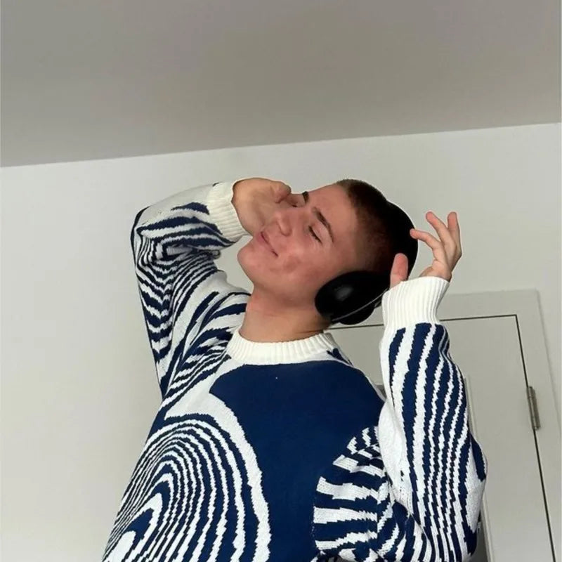 Strikket Vintage Genser | Unisex | Avslappet Komfort