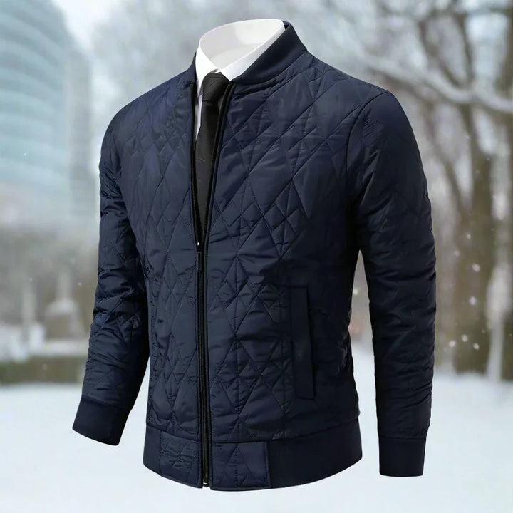 Drune | Bomberjacke Gepolstert Und Warm Diamantsteppung Gerippter Kragen