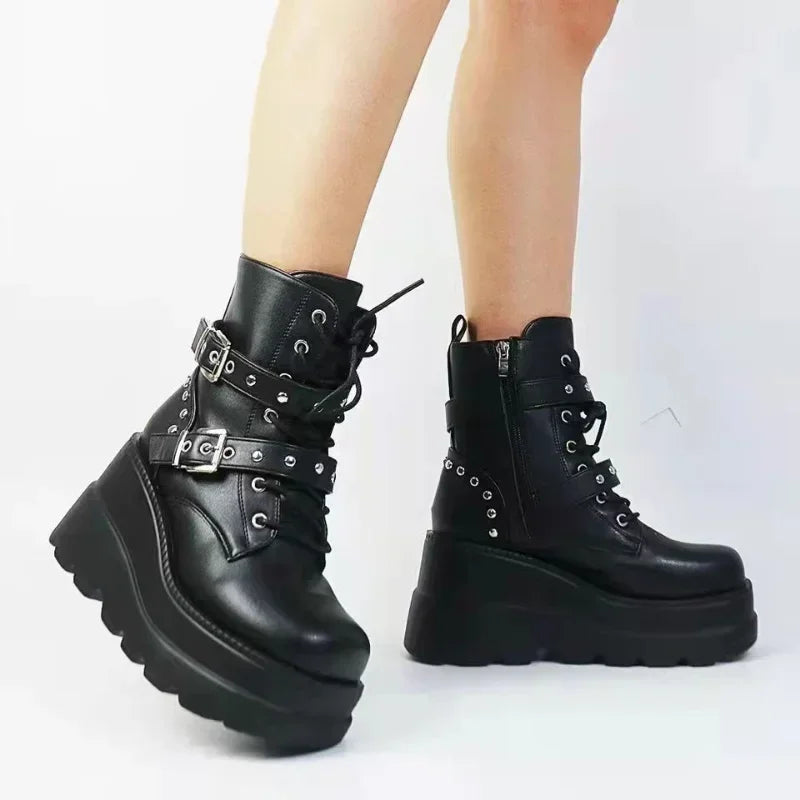 Drune | Mühelos Gothische Eleganz Stiefel
