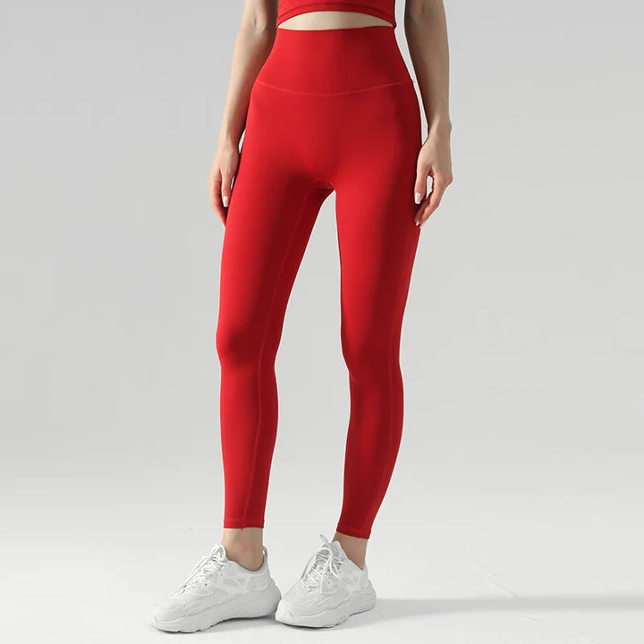 Drune | Emily Sportswear Naked Hochtaillierte Tight Yoga Hosen Doppelseitig Gebürstet Pfirsich Po-Hebende Lauf Sport Fitness Leggings