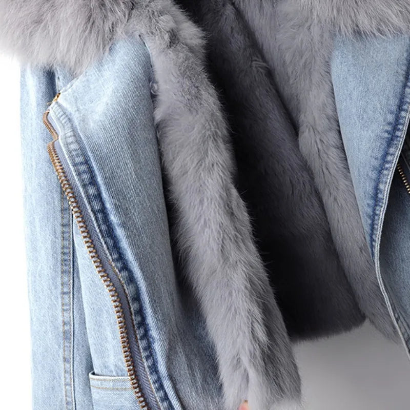 Drune | Damenjeansjacke mit Paspel Serene