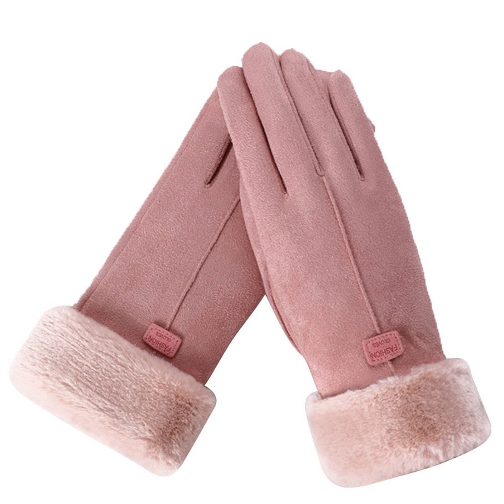 Drune - Schicke und Stilvolle Winter Furry Handschuhe für Frauen