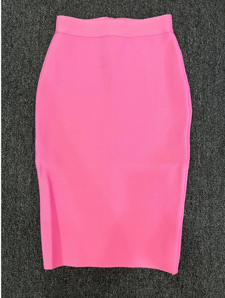 Drune | Frauen Neue Rayon Bandage Rock Elegante Bleistiftrock Berühmte Sexy Club Party Kleidung Vintage Vestios