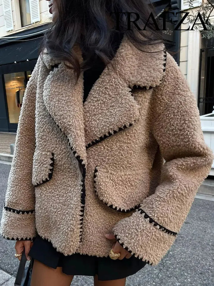 Drune | Stylische Strickjacke mit Lockerem V-Ausschnitt und Taschen
