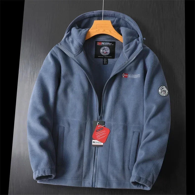 Drune | Extra warme Zip Kapuzenjacke