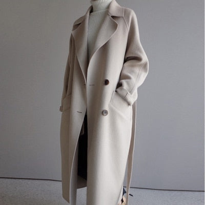 Drune | Langer Wollmantel