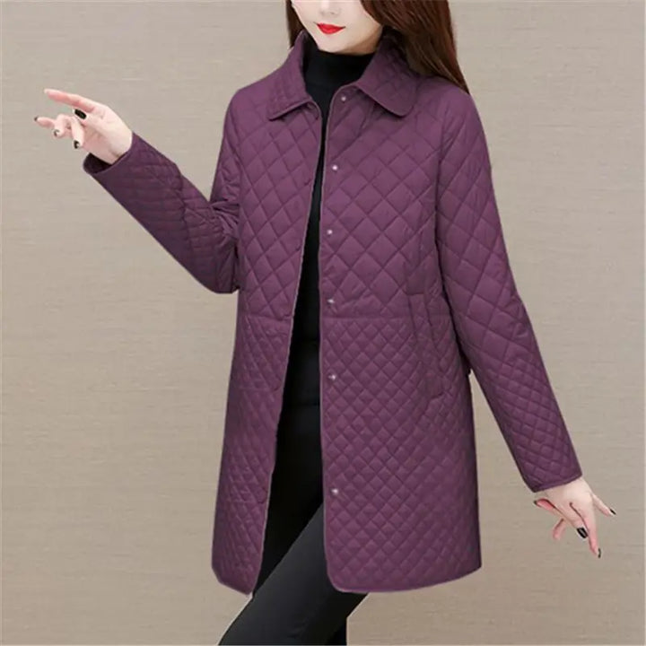 Drune | Damen Steppjacke Mit Karomuster