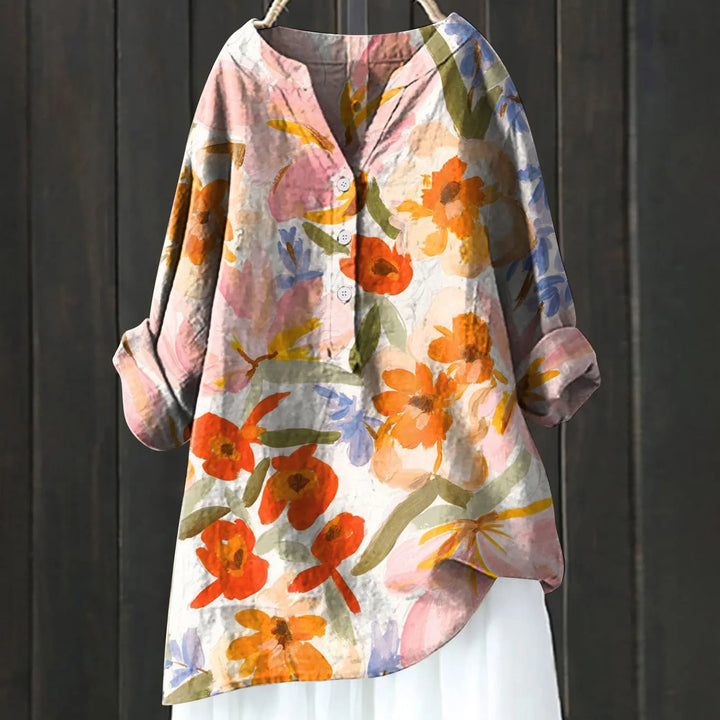 Bluse mit Blumendruck