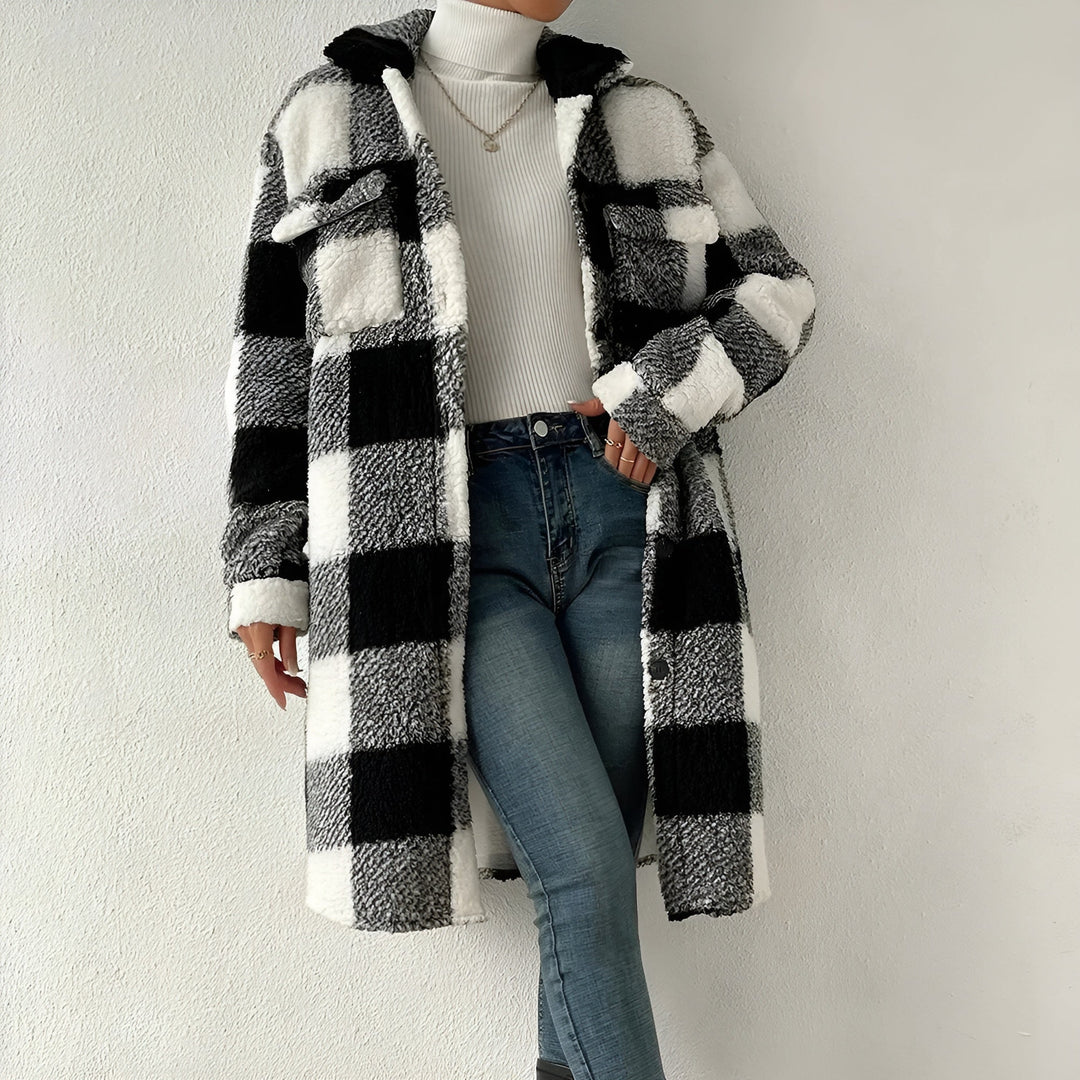 Drune | Karierter Mantel für Damen