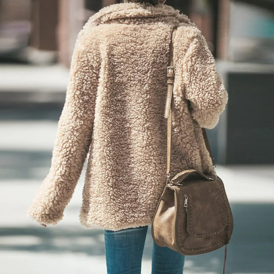Drune | Fleece Mantel Beige Bequem und Modisch