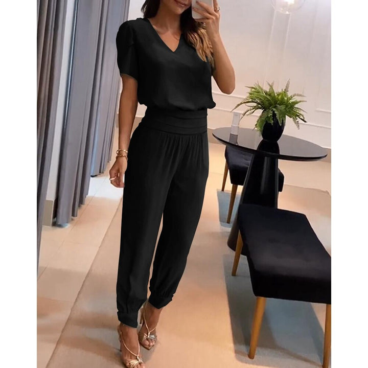 Drune | V-Ausschnitt Jumpsuit Für Damen