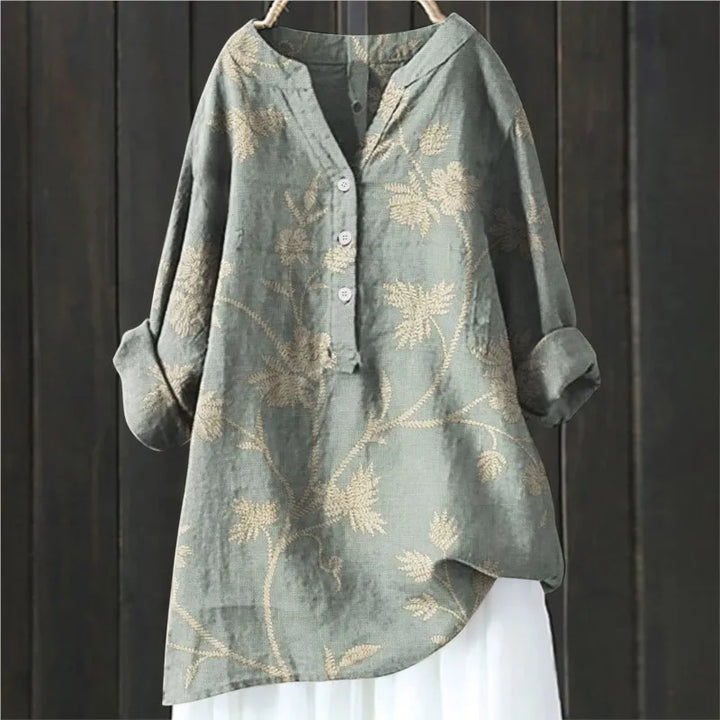 Bluse mit Blumendruck