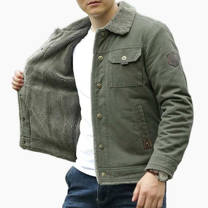Drune | Freizeitjacke mit Fleecekragen - Modische Outdoor Übergangsjacke für Alltag und Abenteuer