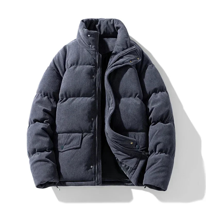 Drune | Trendige Winter-Cord-Steppjacke für Männer