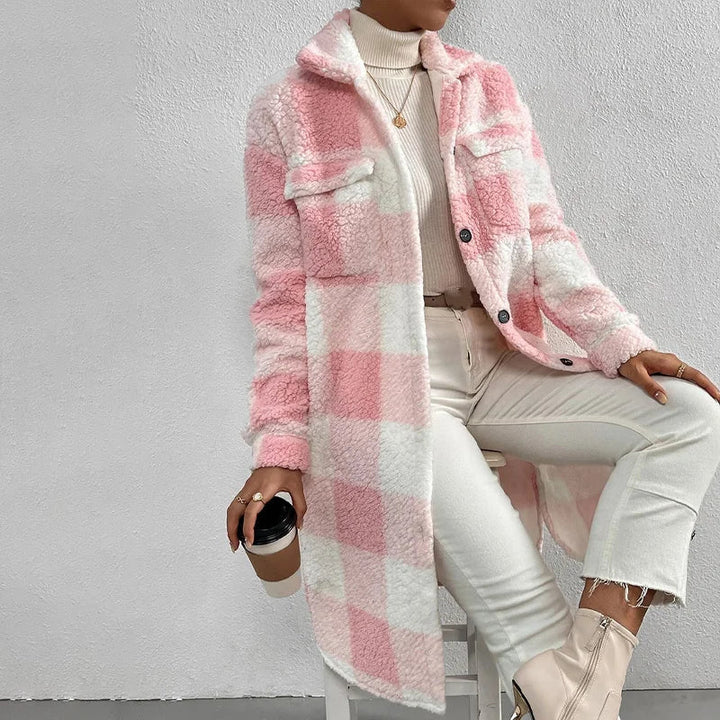 Drune | Karierte Damenjacke mit Fleecefutter