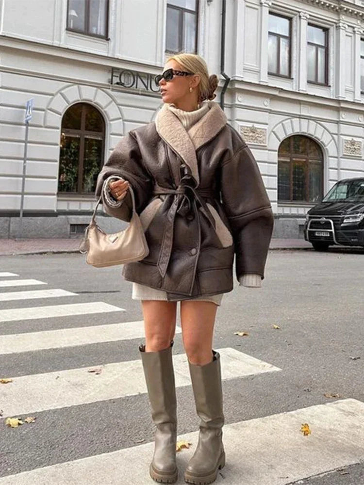 Drune | Winterjacke mit Kunstpelz für Damen