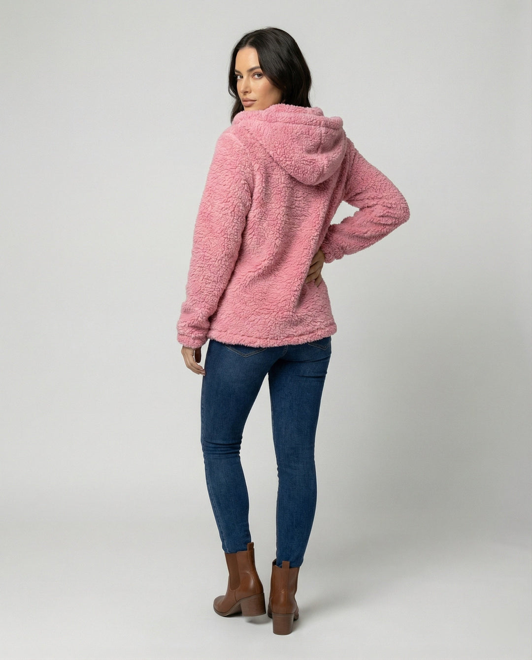 Drune | Teddy Fleecejacke Damen Lang