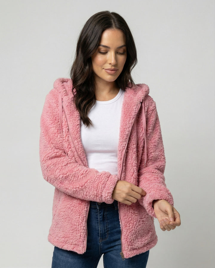 Drune | Teddy Fleecejacke Damen Lang