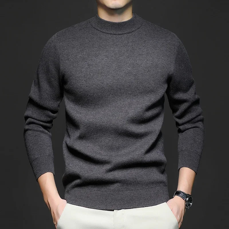 Drune | Klassischer Strickpullover Rundhals Zeitloses und Elegantes Aussehen