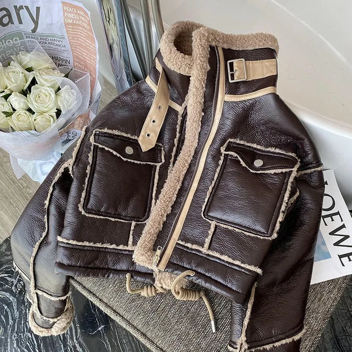 Drune | Winterlederjacke Mit Wärmendem Futter