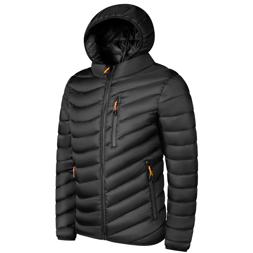 Drune | Leichtgewichtige Pufferjacke mit Kapuze Polyester Warm und Praktisch