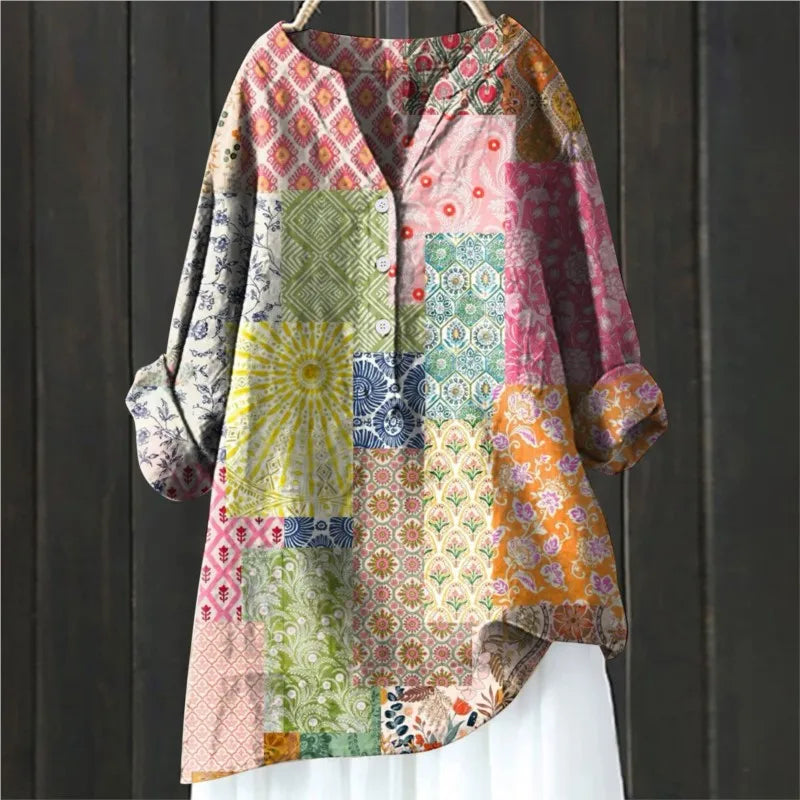 Bluse mit Blumendruck