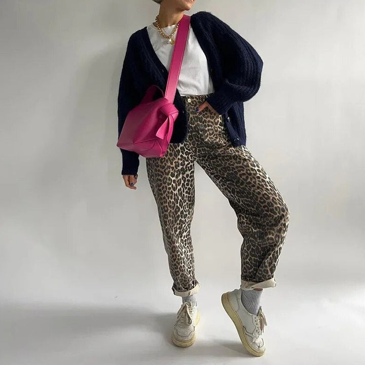 Drune | Leopardenmuster Schicke Jeans