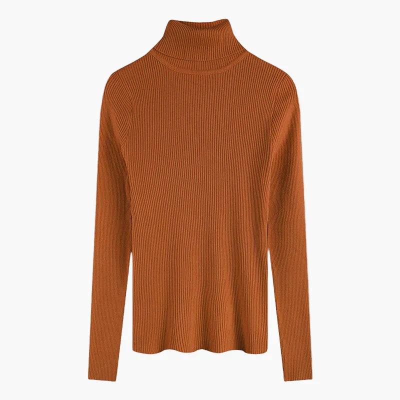 Drune | Rollkragenpullover Gerippt Basic Langarm - Vielseitiger Herbst & Winter Look